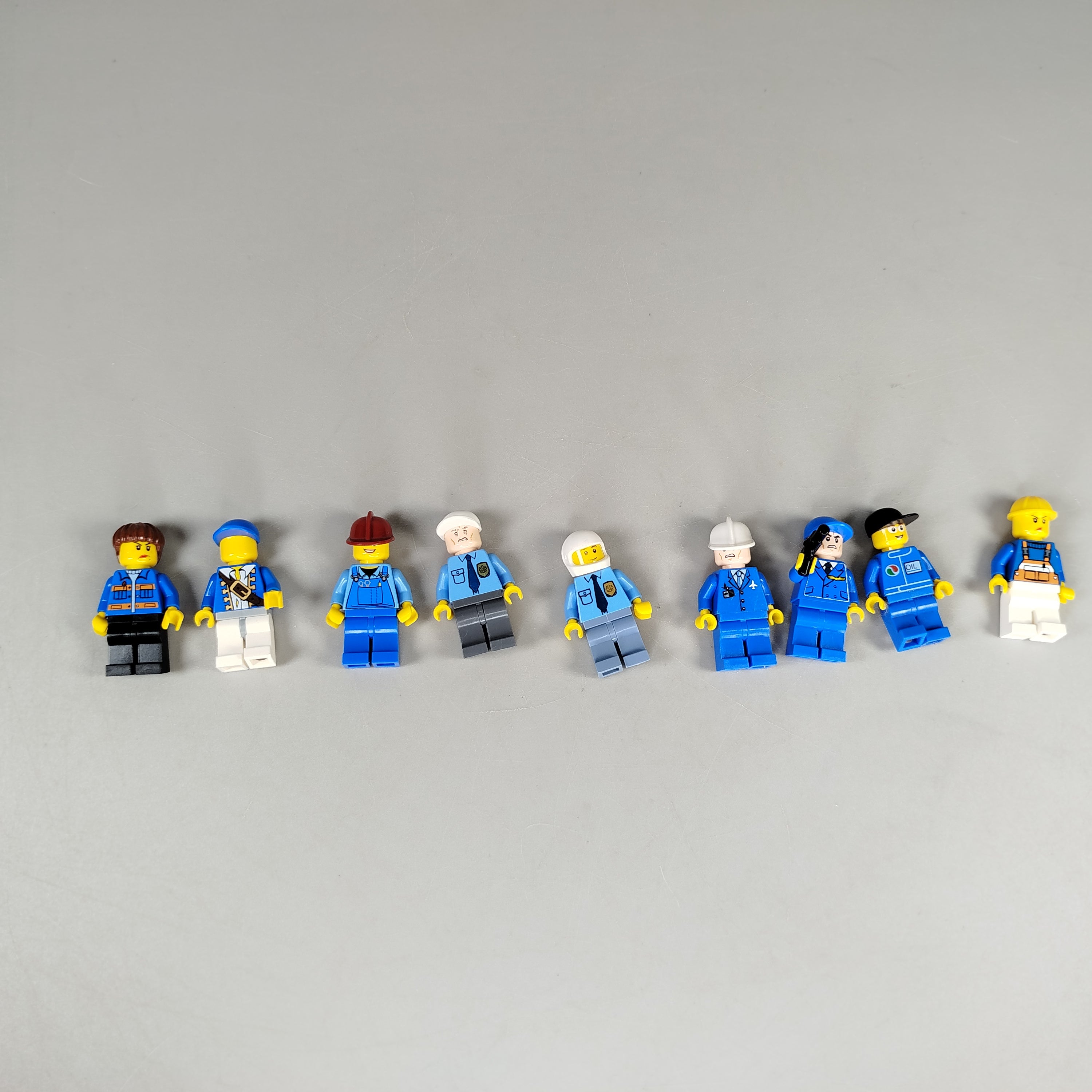 LEGO Minifiguren Stadt-Dienstleistung Set von 9, wie neu